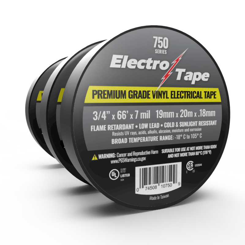 Premium Grade Electrical Tape - 750 Series - 7 mil - Electro Tape